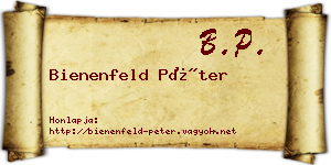 Bienenfeld Péter névjegykártya